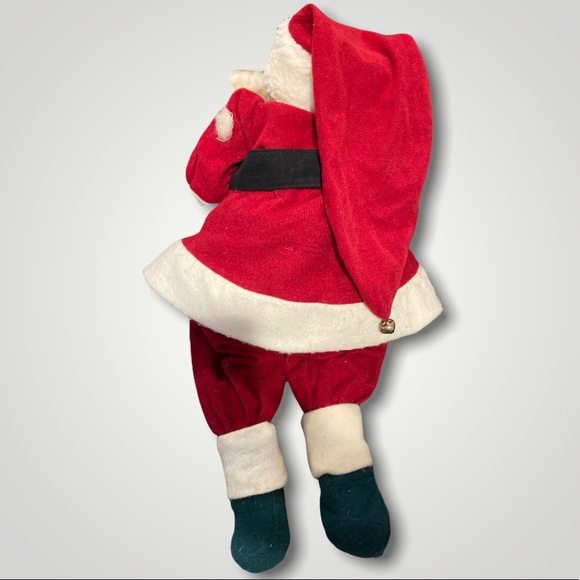 Vintage Plush Shelf-sitting Santa Claus With Presents - Picture 2 of 6